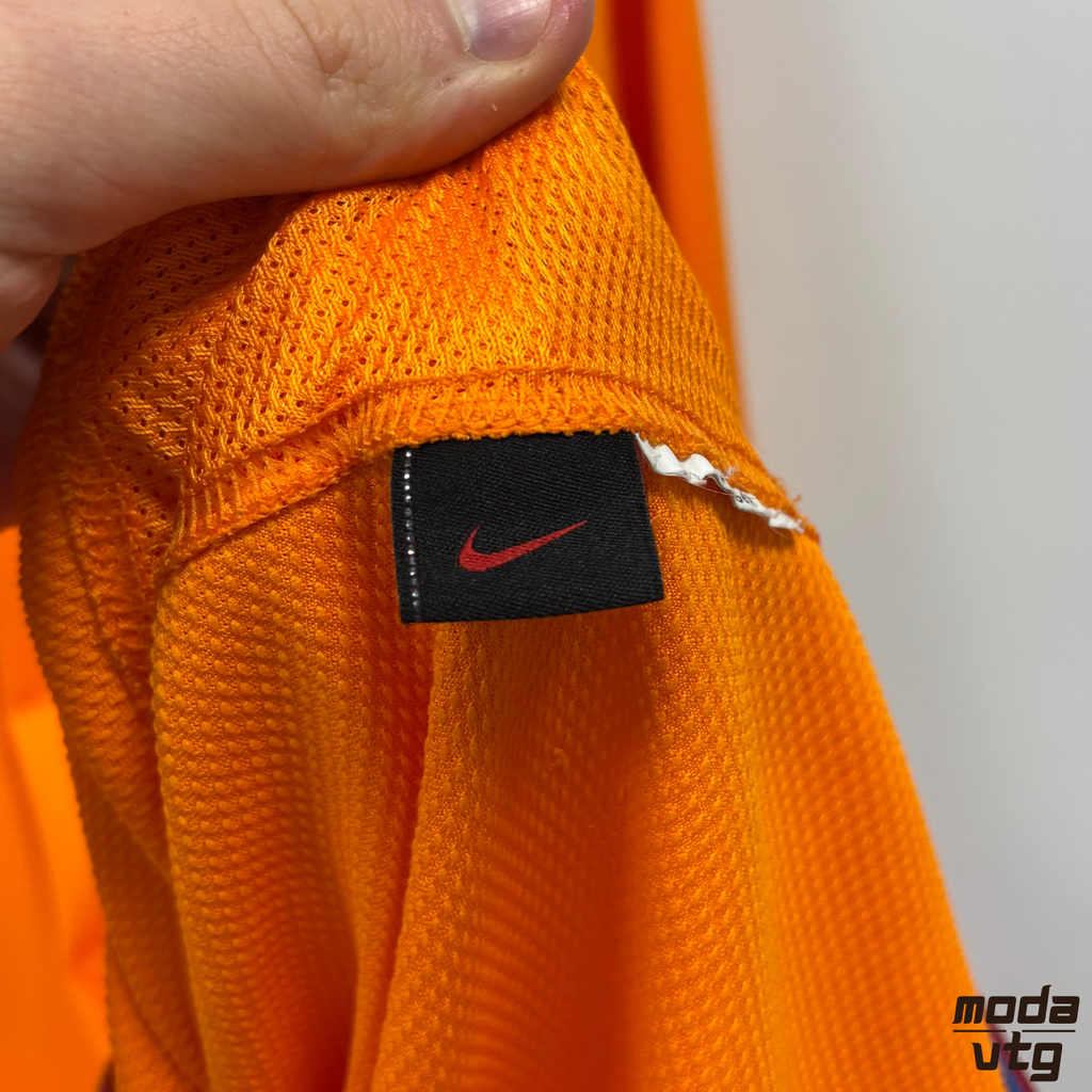 Vintage 2006/08 Barcelona Jersey Orange Large Nike Ronaldinho Away Retro
