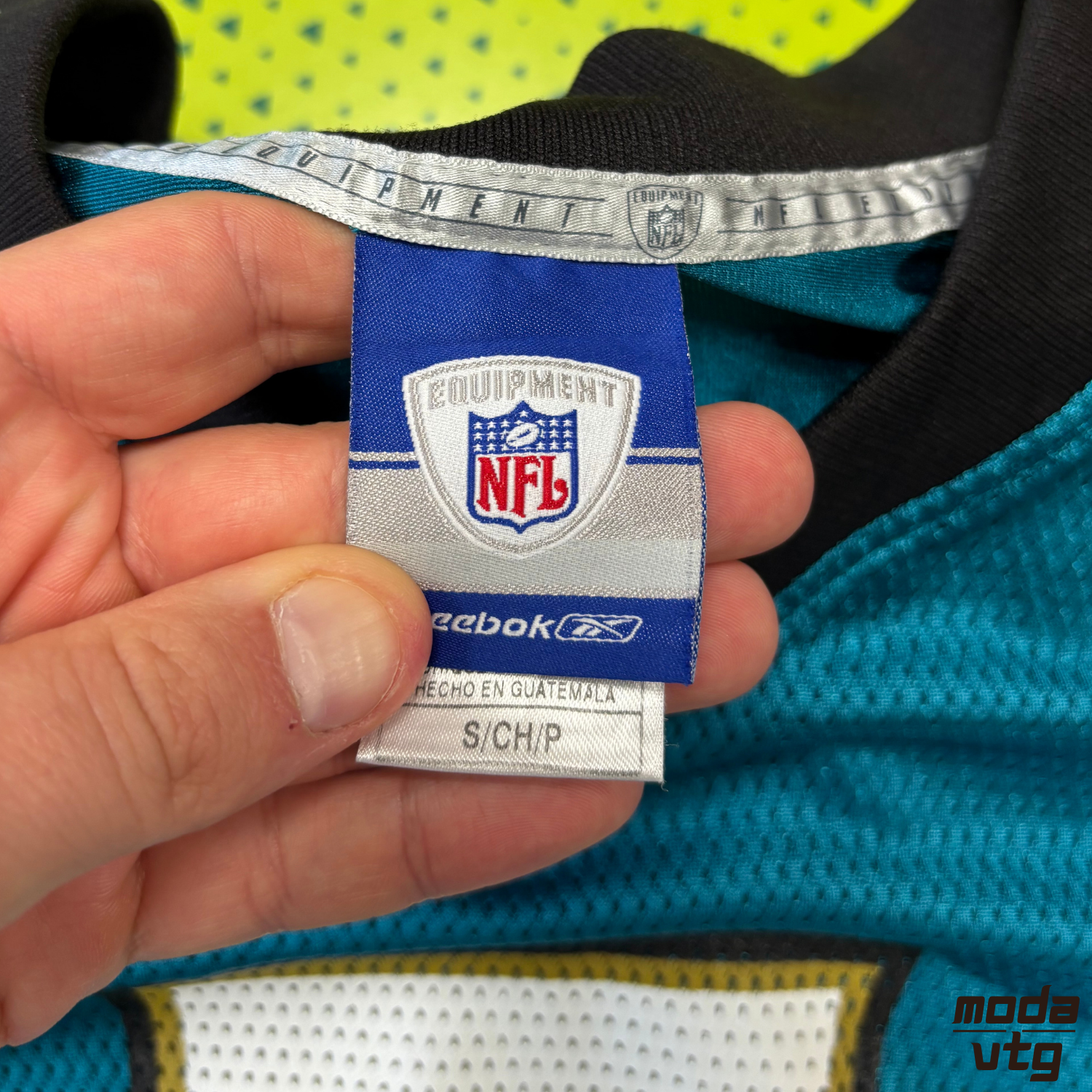 Vintage Y2K Jackson Jaguars Reebok Jersey Turquoise Medium #7 Byron Leftwich NFL