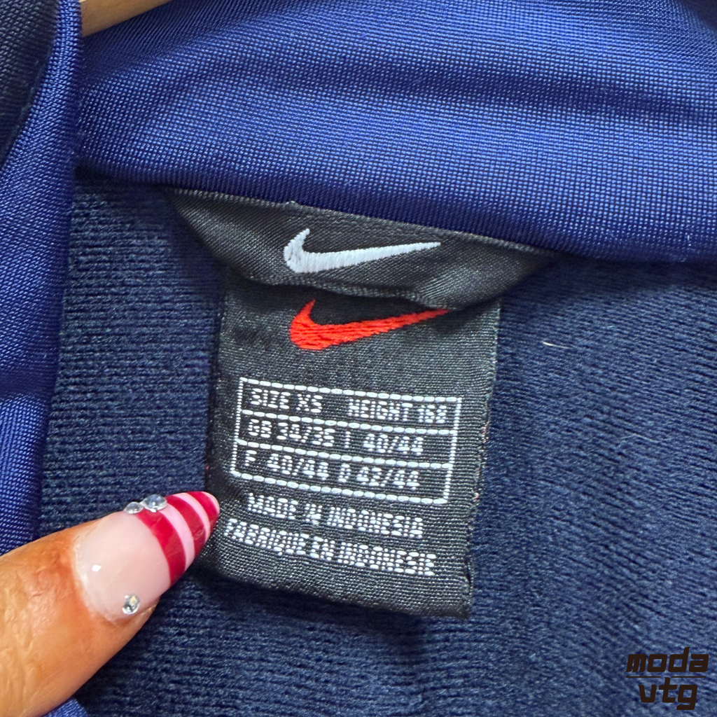 Vintage 90s Nike Track Jacket Navy XS Unisex Retro