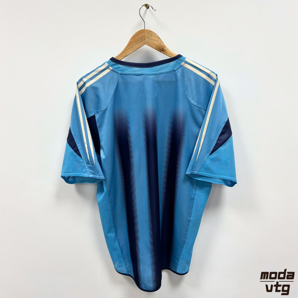 Vintage Y2K 2004/05 Marseille Away Kit Blue Large Retro