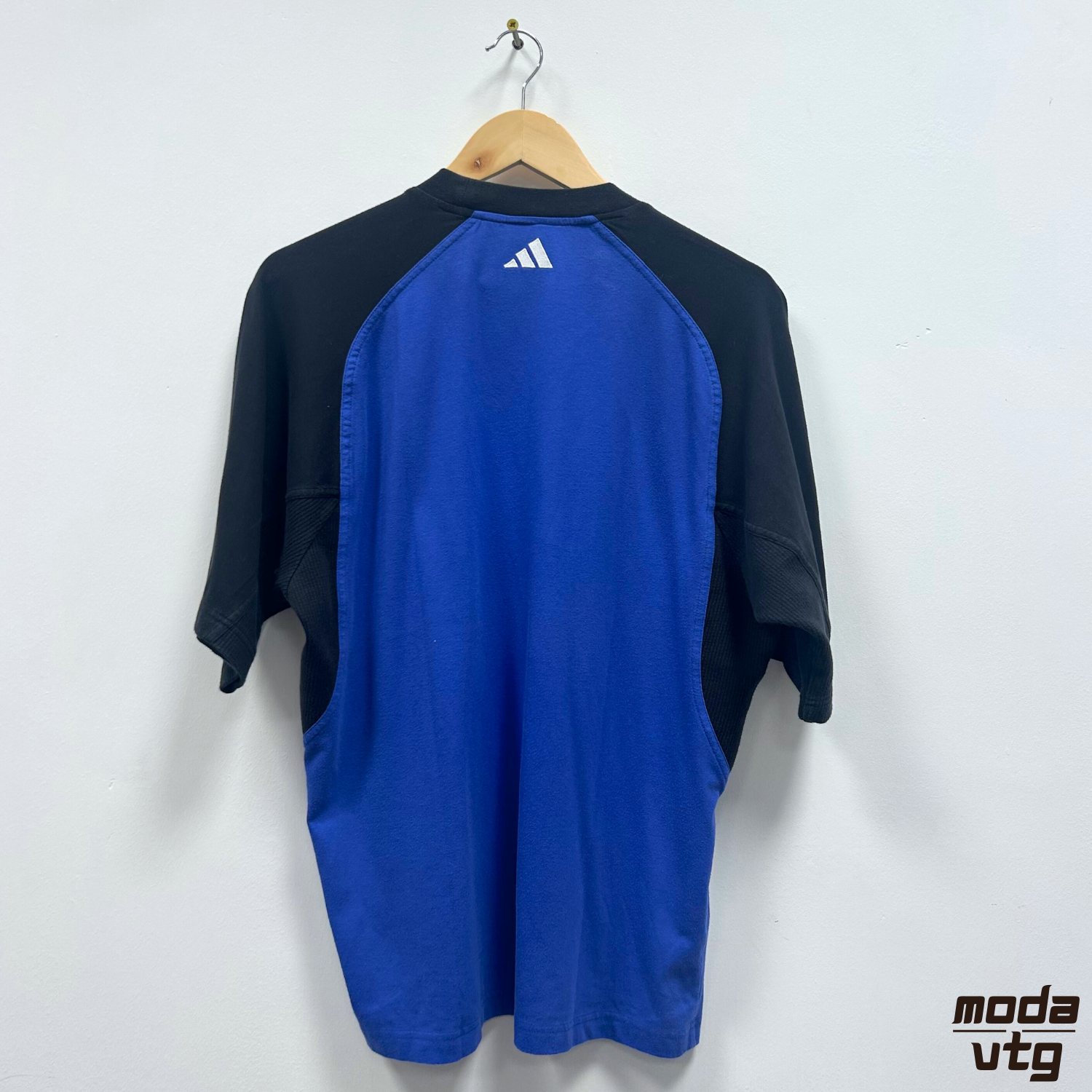 Vintage 90s Adidas T-Shirt Blue Medium Retro Unisex Summer