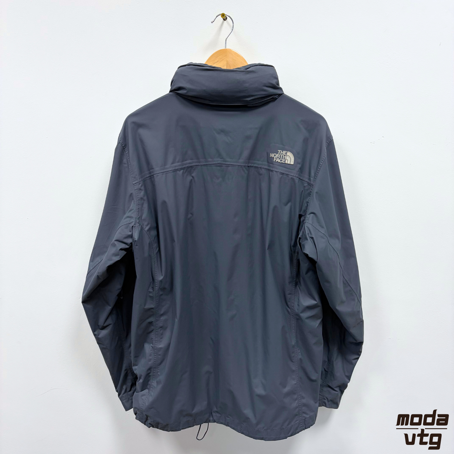 Vintage Y2K The North Face Raincoat Grey Large Hyvent Gorpcore Walking Winter