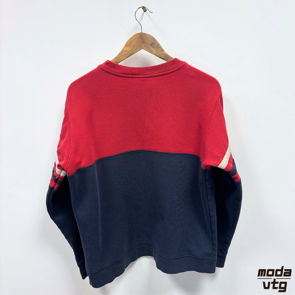 Vintage Y2K Nike Sweatshirt Navy Red Small Crewneck