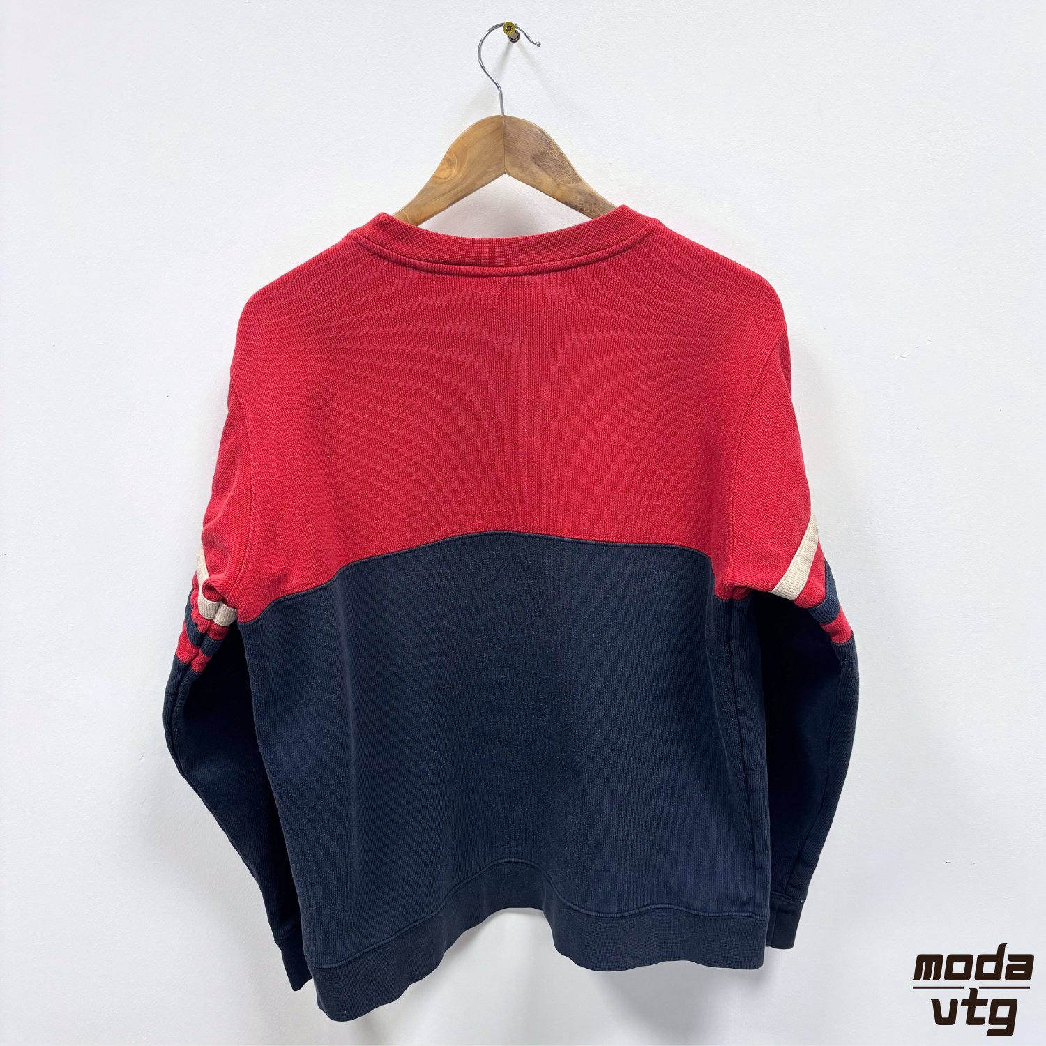 Vintage Y2K Nike Sweatshirt Navy Red Small Crewneck
