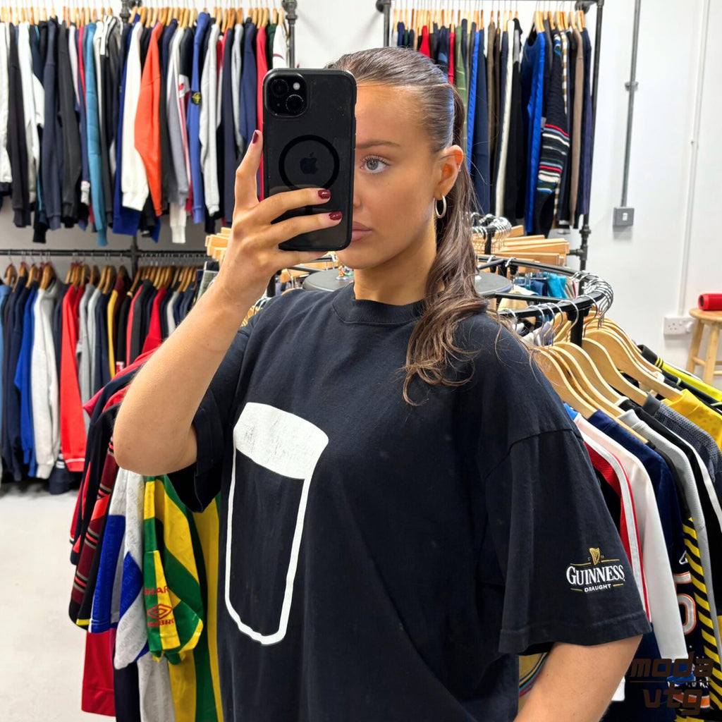 Vintage Y2K Guinness T-Shirt Black XL Retro Unisex