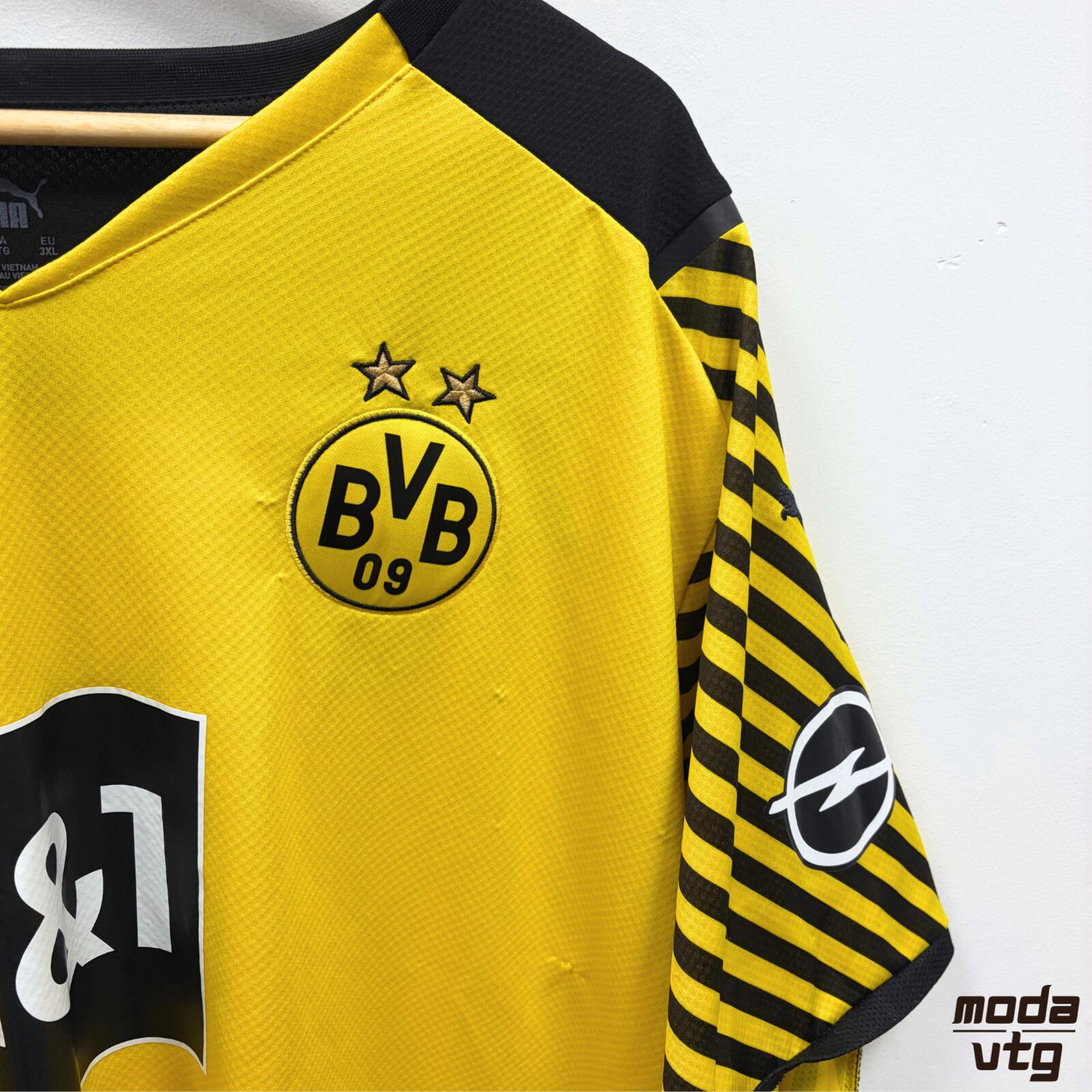 Y2K 2021/22 Borussia Dortmund Jersey Yellow XXL Home Retro Puma
