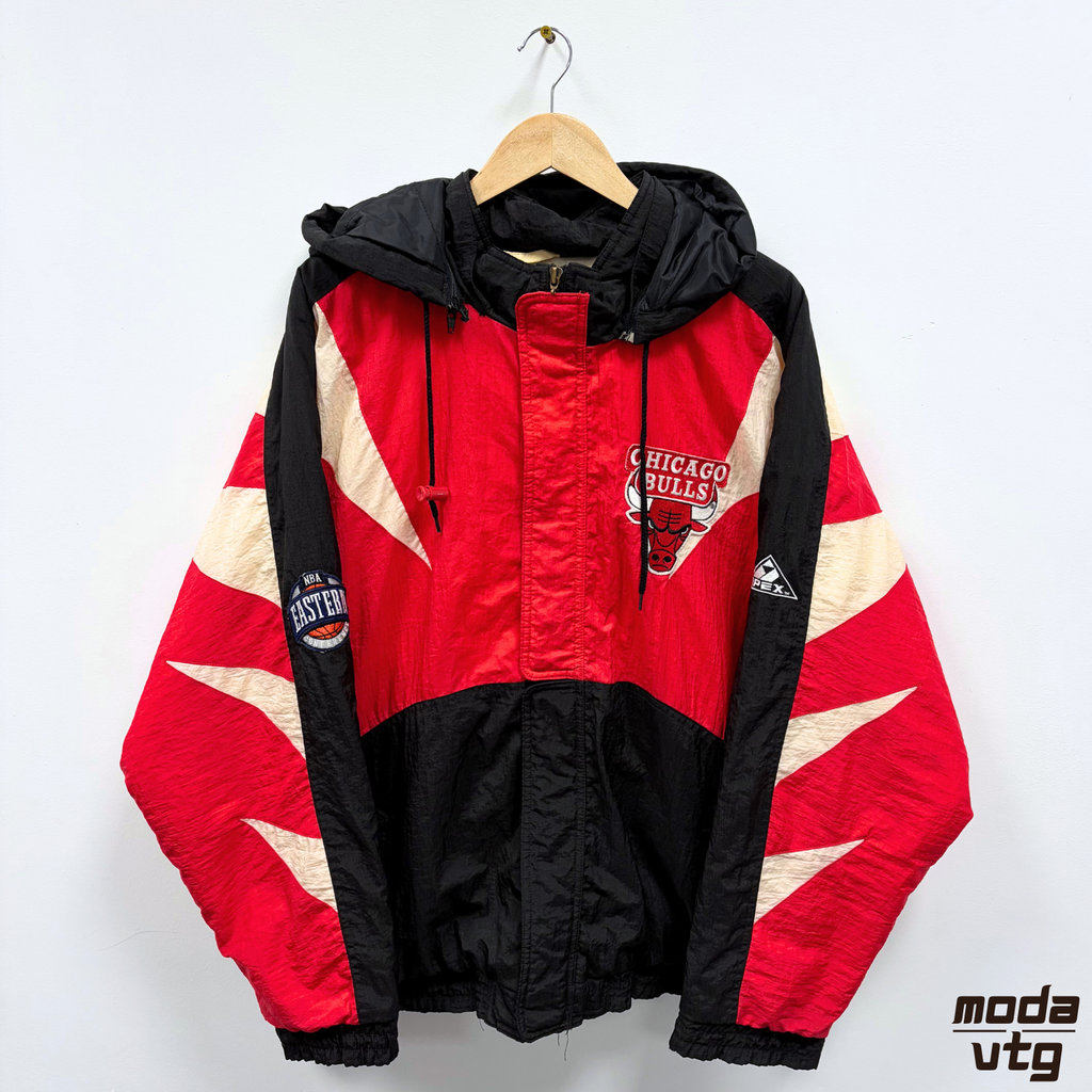 Vintage 90s Chicago Bulls Coat XXL Retro NBA Michael Jordan Apex