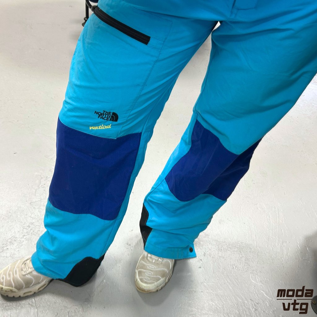 Vintage 90s The North Face Ski Trousers Blue Medium Goretex Vertical Skiing