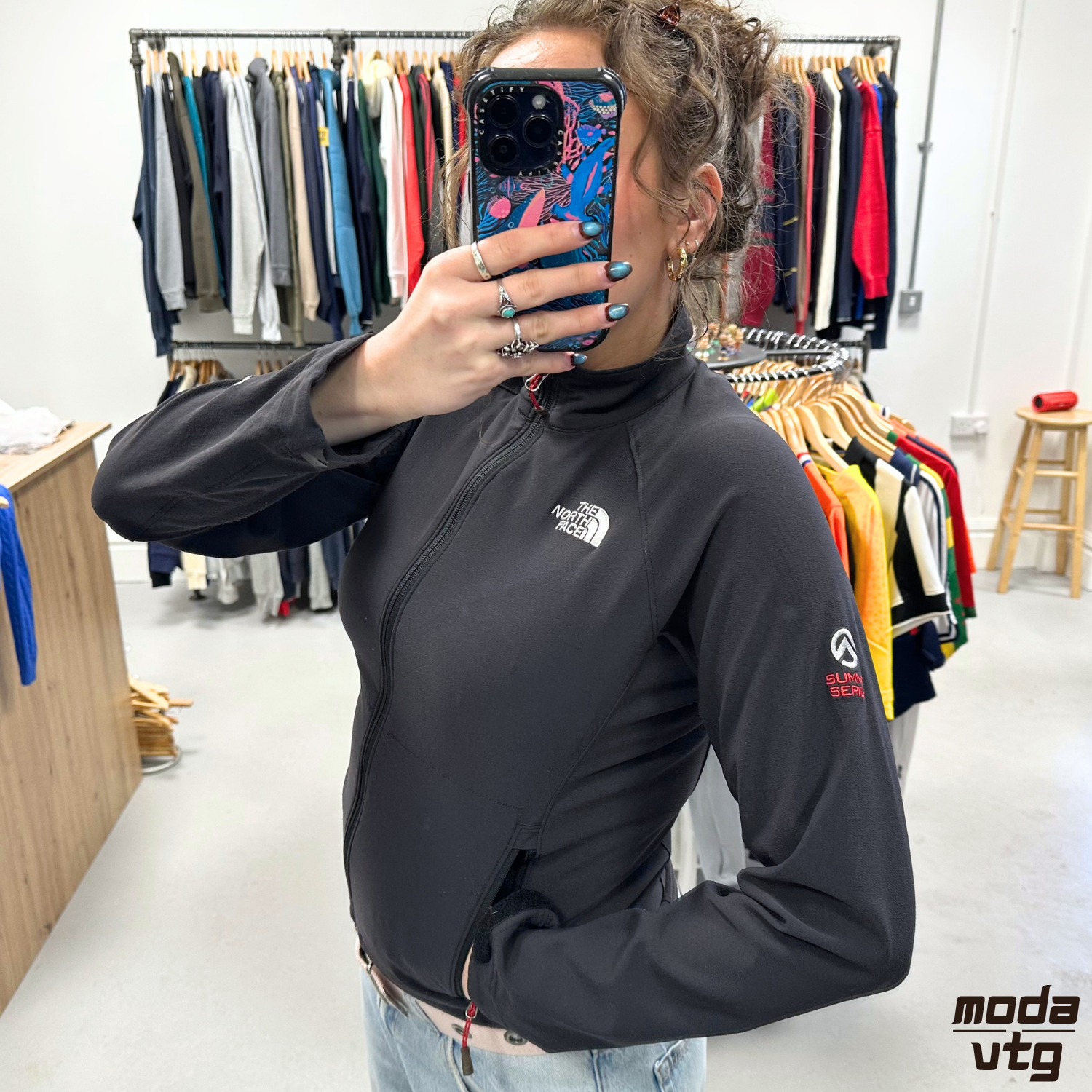 Vintage Y2K The North Face Fleece Black Women’s Small Unisex TNF Apex Gorpcore