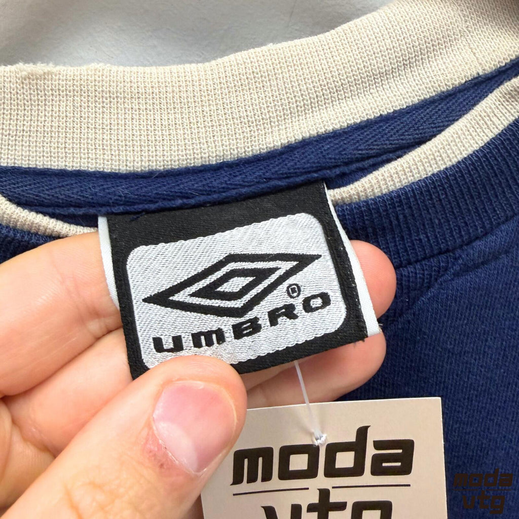 Vintage Y2K Umbro Sweatshirt Navy Medium Retro Unisex