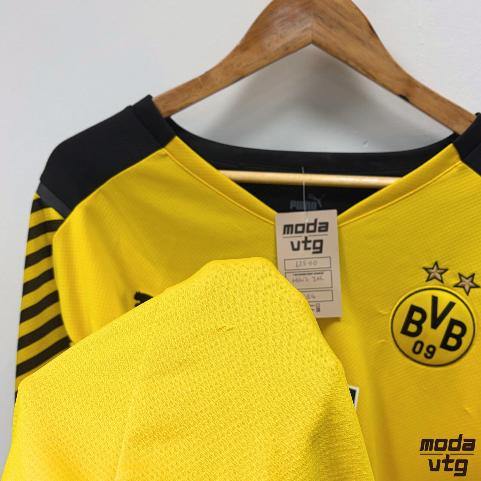 Y2K 2021/22 Borussia Dortmund Jersey Yellow XXL Home Retro Puma