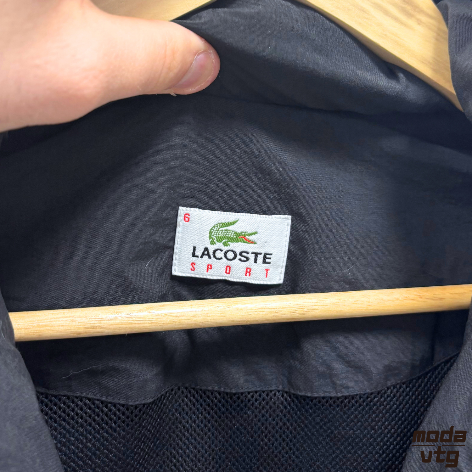 Vintage Y2K Lacoste Jacket Black XL Retro Full Zip