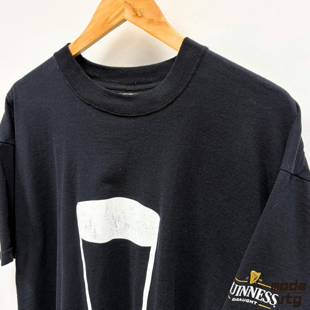 Vintage Y2K Guinness T-Shirt Black XL Retro Unisex
