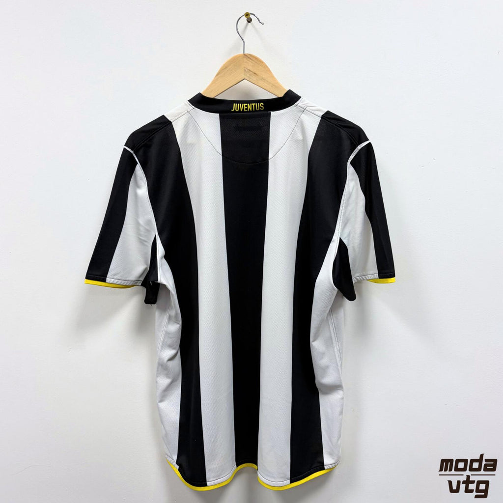 Vintage 2009/10 Juventus Jersey Black White Large Unisex Retro Nike Home