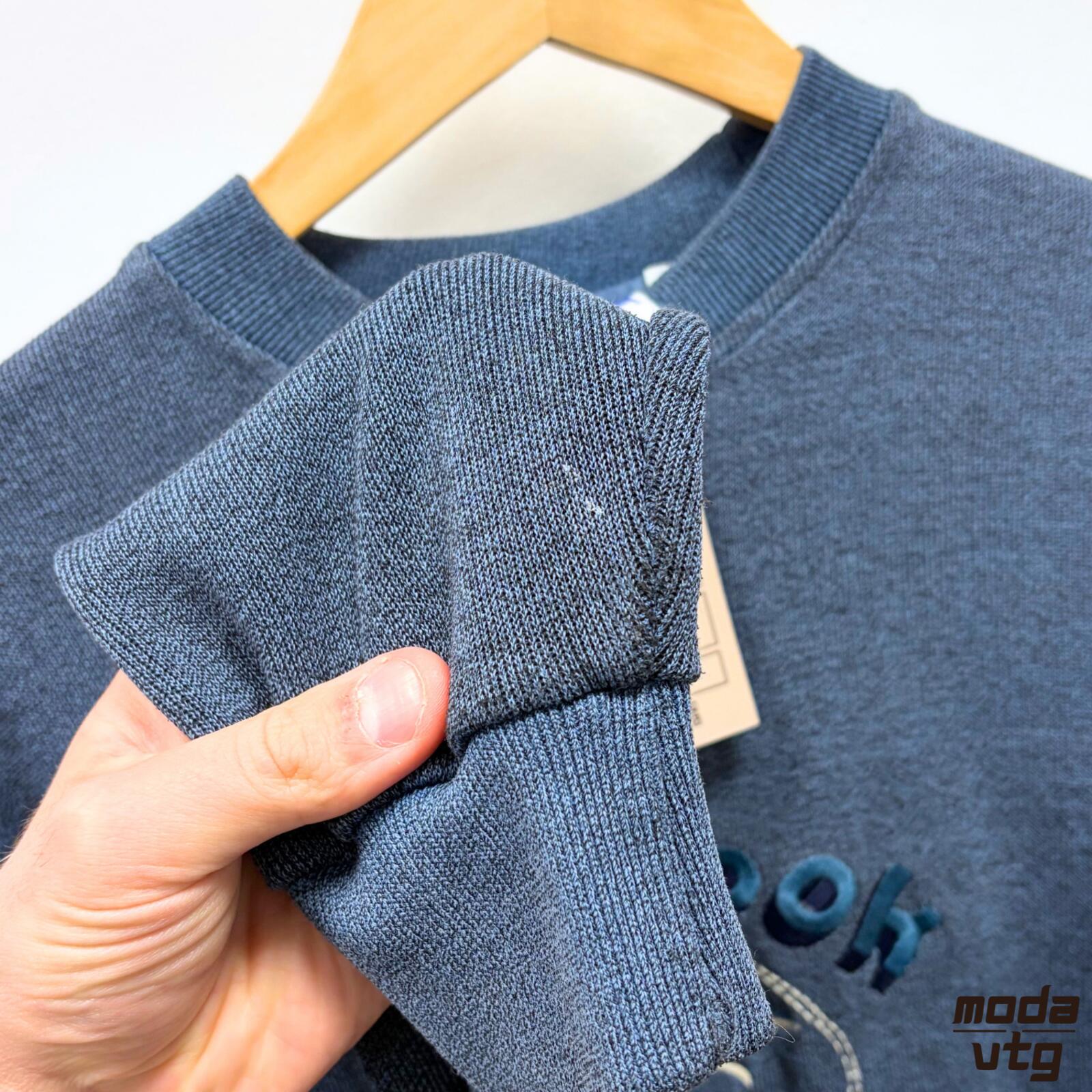 Vintage 90s Reebok Sweatshirt Blue Medium Retro Unisex