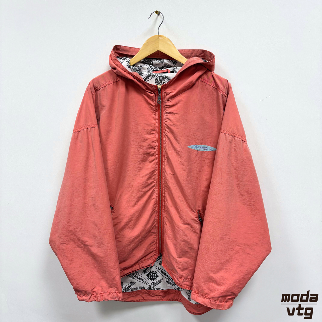 Vintage Y2K O’Neill Raincoat Pink XL