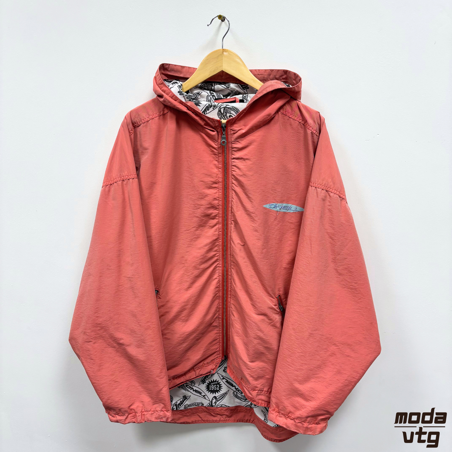 Vintage Y2K O’Neill Raincoat Pink XL