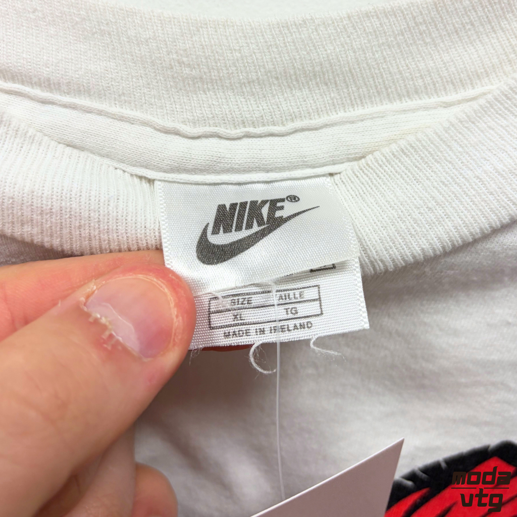 Vintage 1994 Nike T-Shirt White XL Single Stitch Retro Unisex Rotterdam Marathon