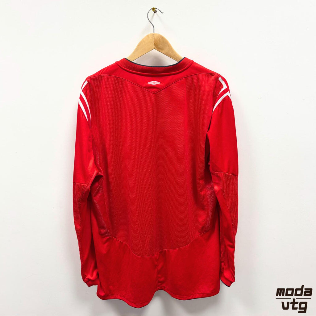 Vintage 2004/06 England Jersey Red XL Unisex Umbro Retro Long Sleeve