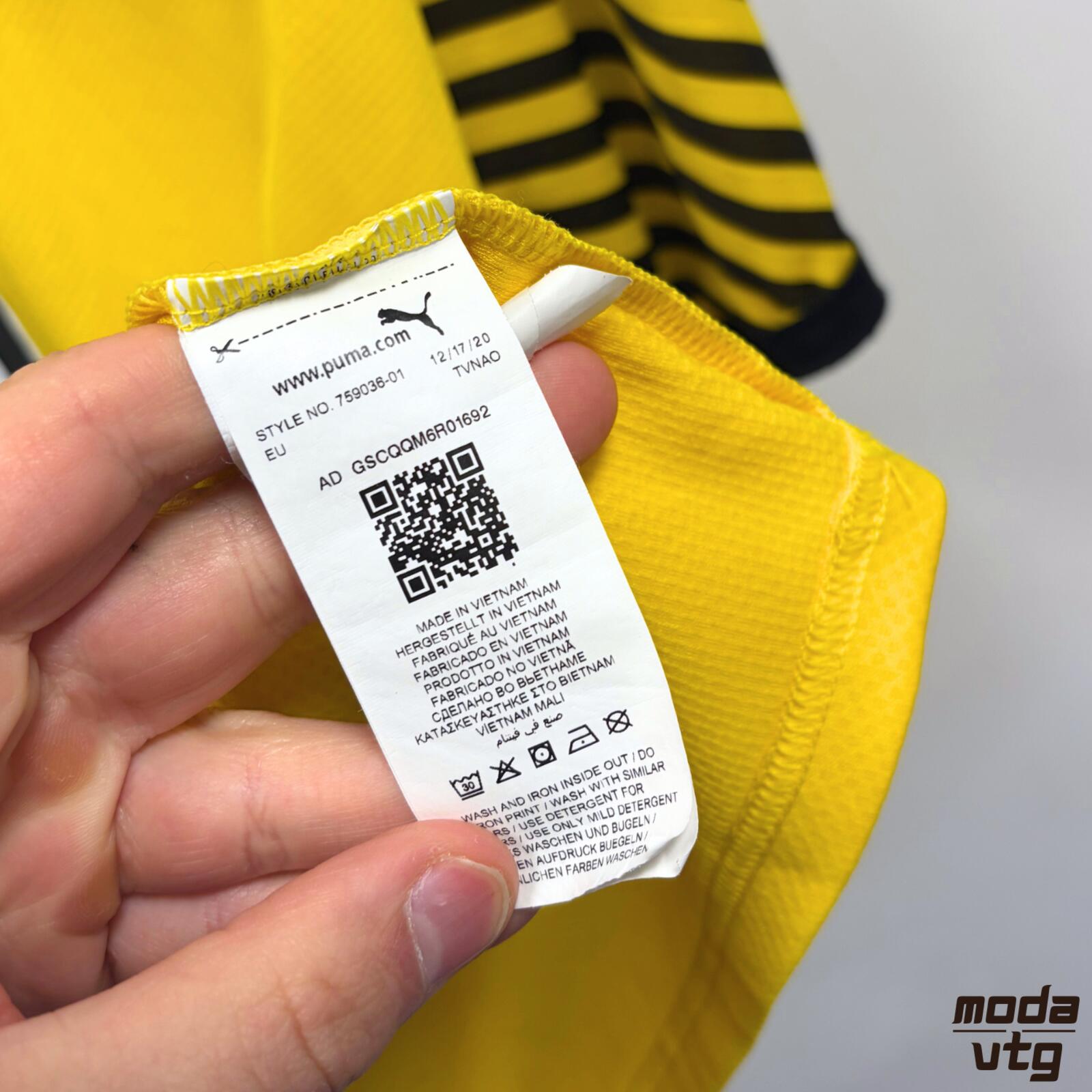 Y2K 2021/22 Borussia Dortmund Jersey Yellow XXL Home Retro Puma