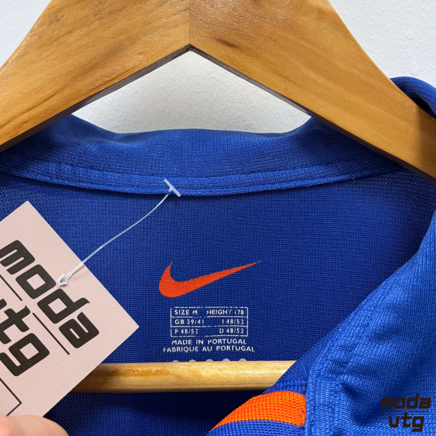 Vintage 2000/02 Netherlands Jersey Blue Medium Retro Away Nike