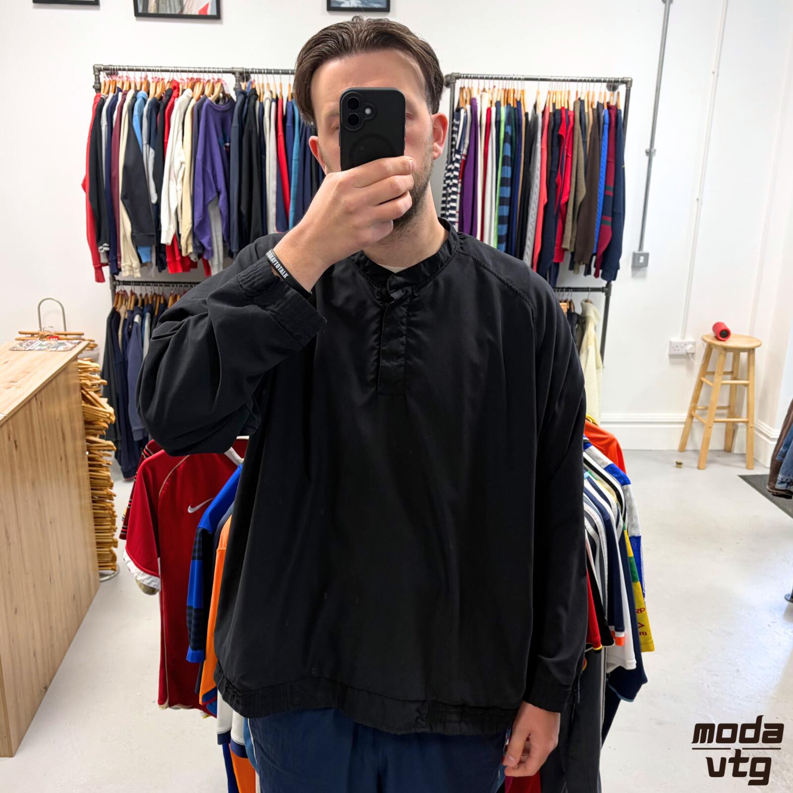 Vintage Y2K Nike Golf Windbreaker Black XL Retro