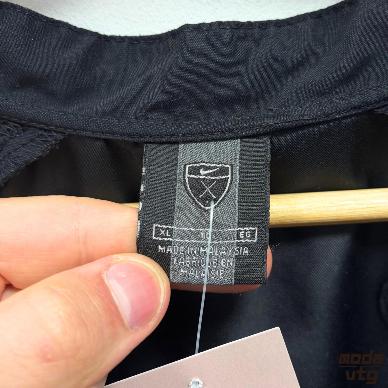Vintage Y2K Nike Golf Windbreaker Black XL Retro
