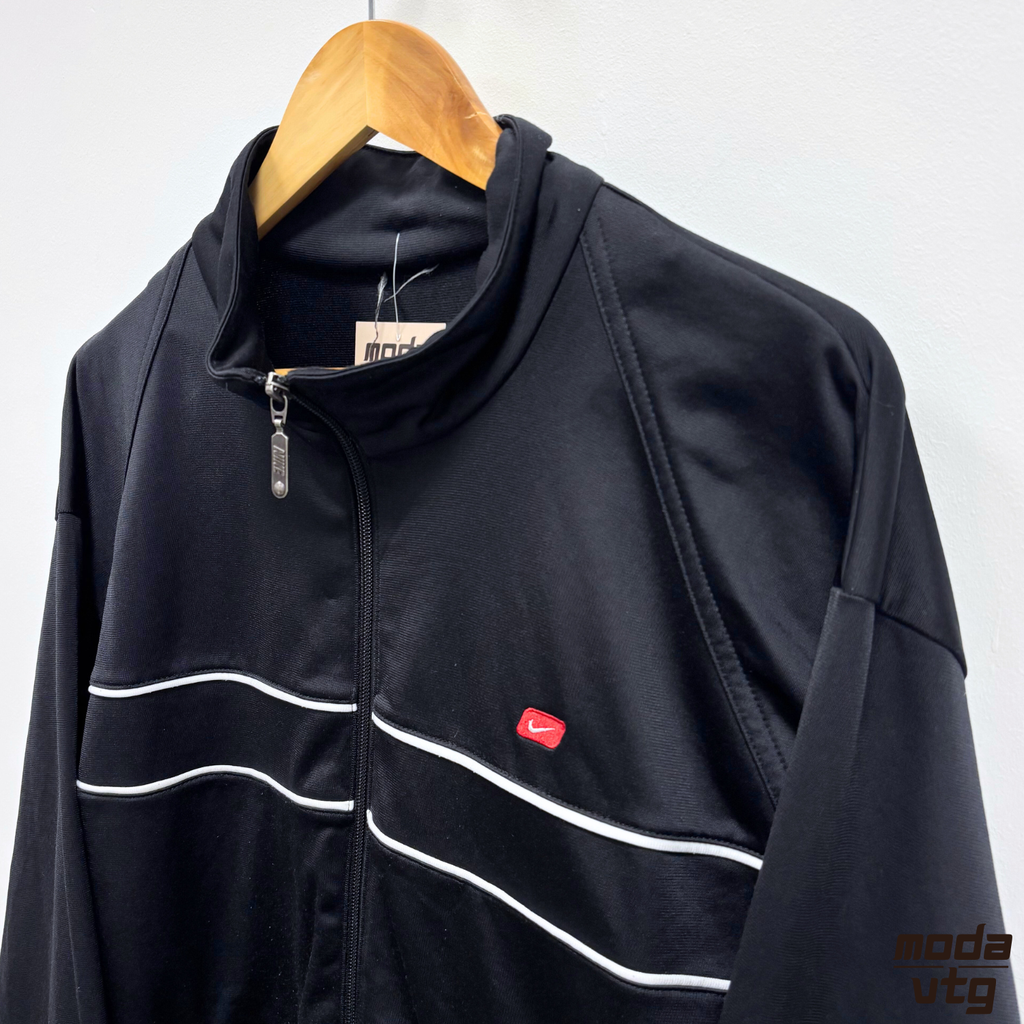 Vintage Y2K Nike Track Jacket Black XL Retro