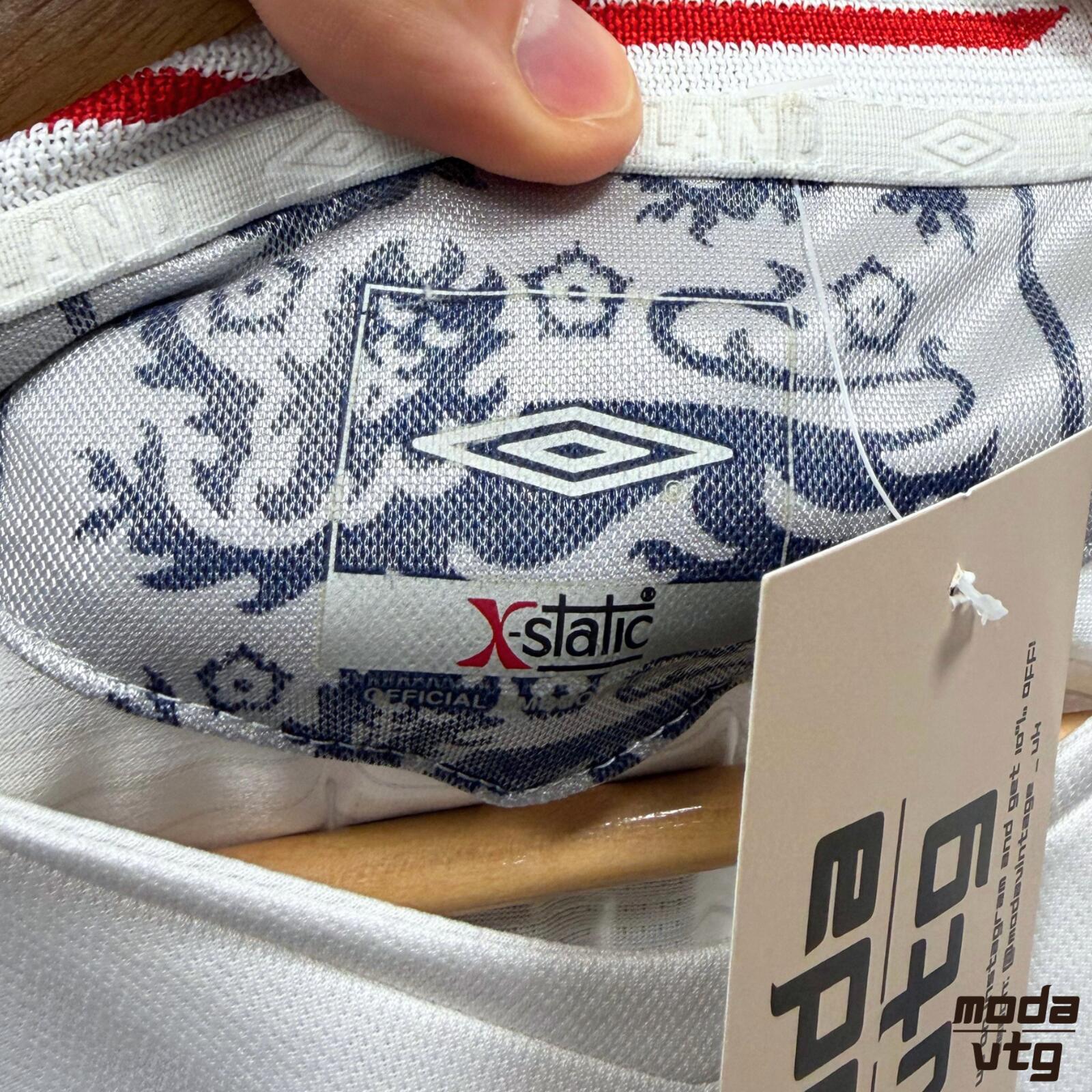 Vintage 2008/09 England Jersey White Large Retro Unisex Umbro