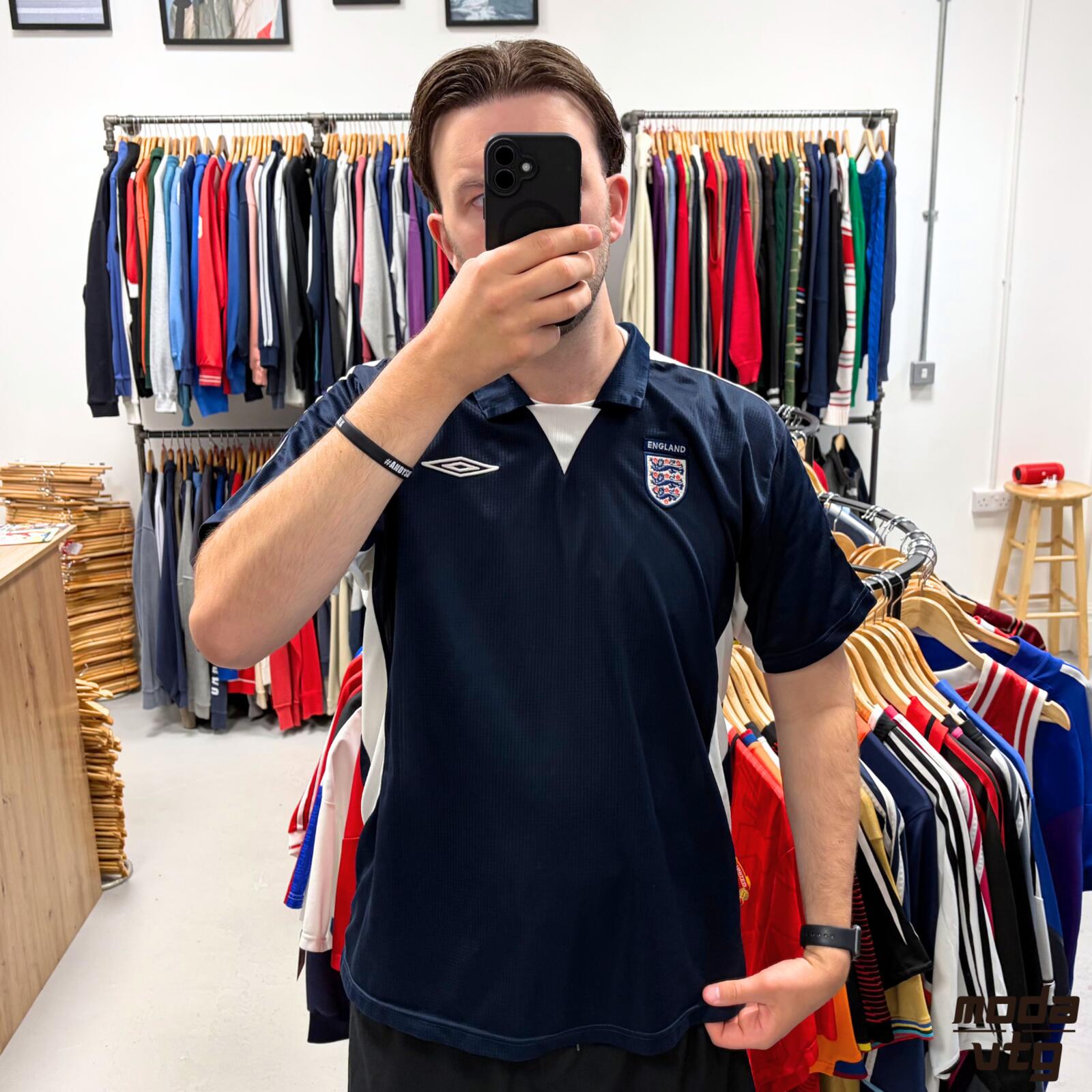 Vintage Y2K England Jersey Navy XL Retro Unisex Umbro