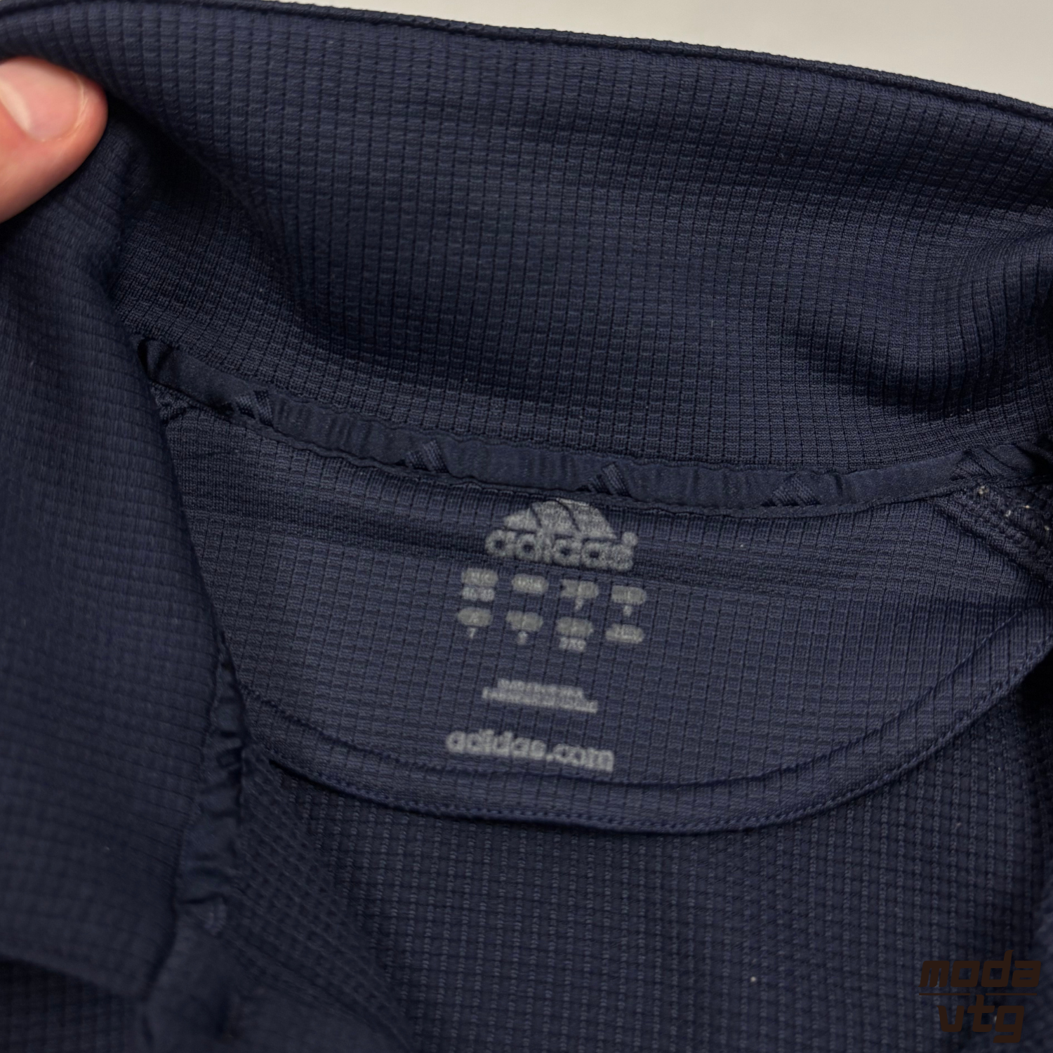 Vintage Y2K Chelsea FC Adidas Polo Navy Large