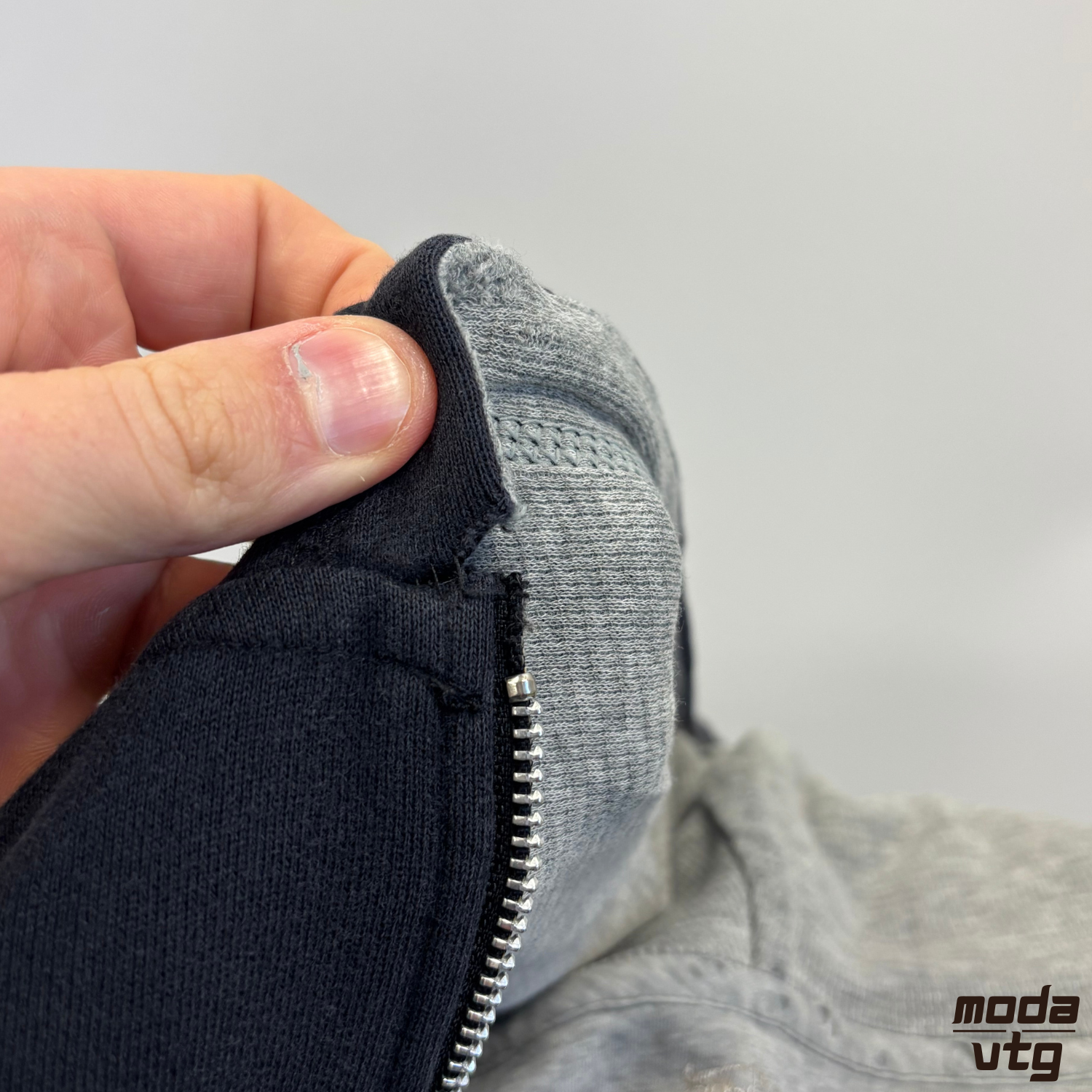 Vintage Y2K Nike Hoodie Navy Large Full Zip Embroidered