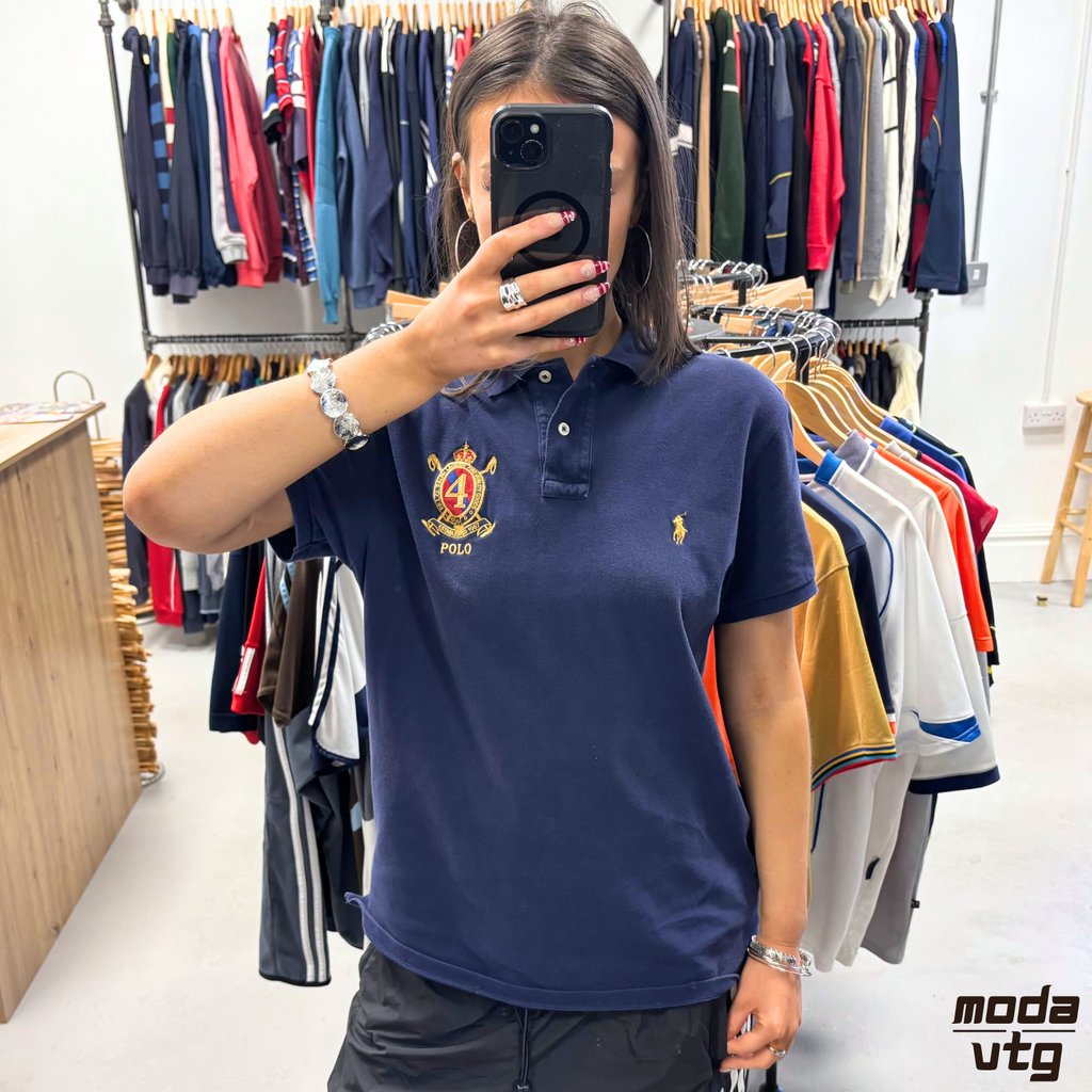 Vintage Y2K Ralph Lauren Polo Navy Medium Retro Unisex