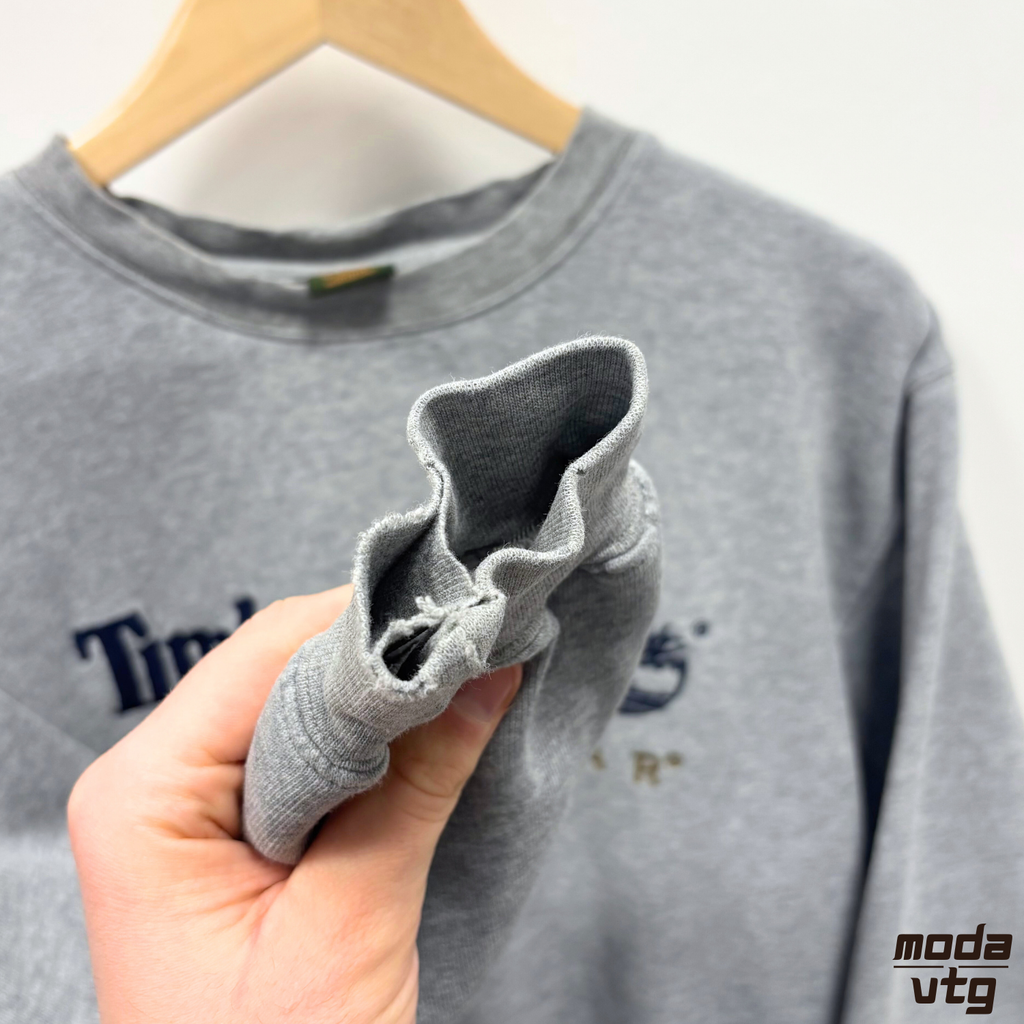 Vintage 90s Timberland Sweatshirt Grey Small Crewneck Retro