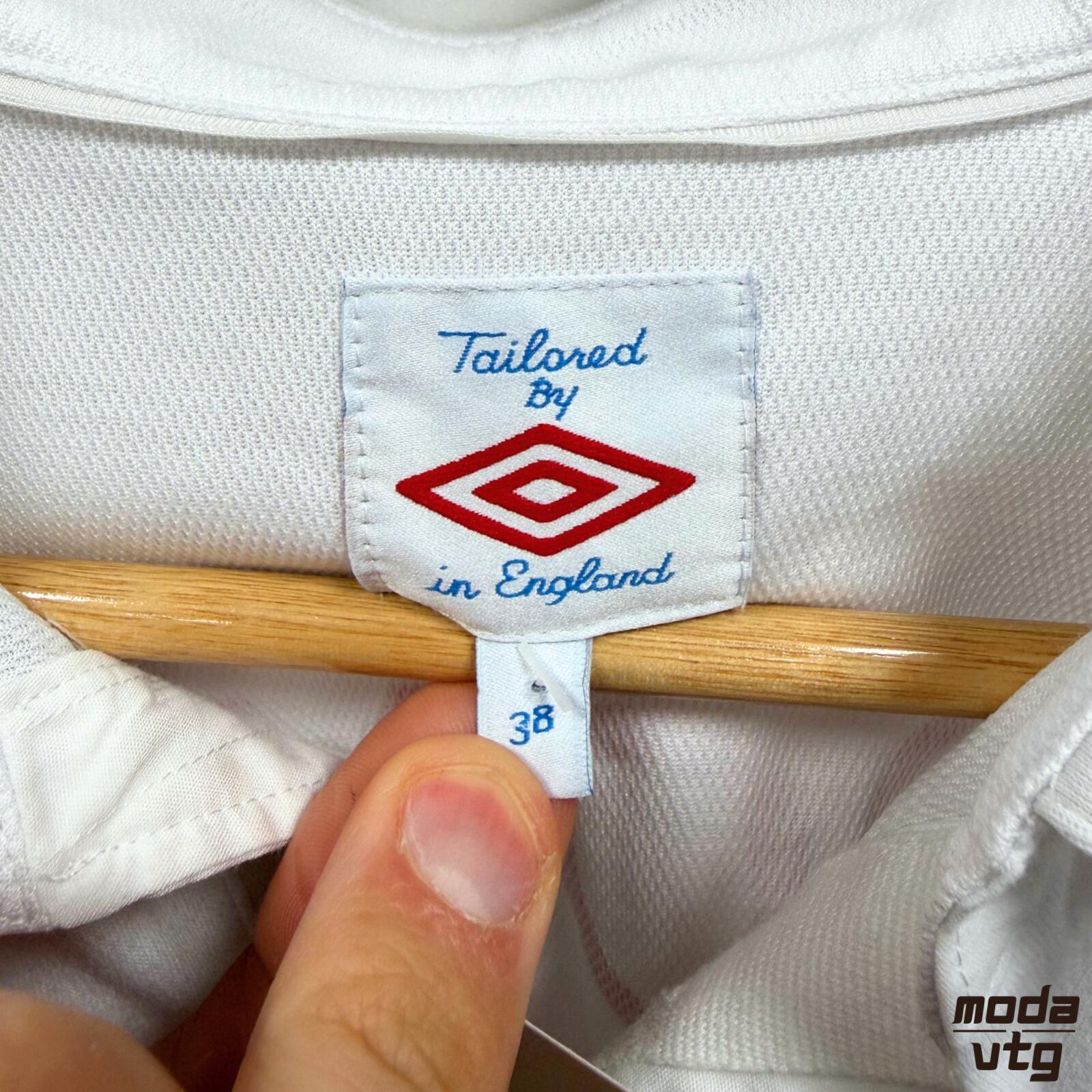 Vintage 2009/10 England Jersey White Small Umbro Retro Unisex Home Wayne Rooney