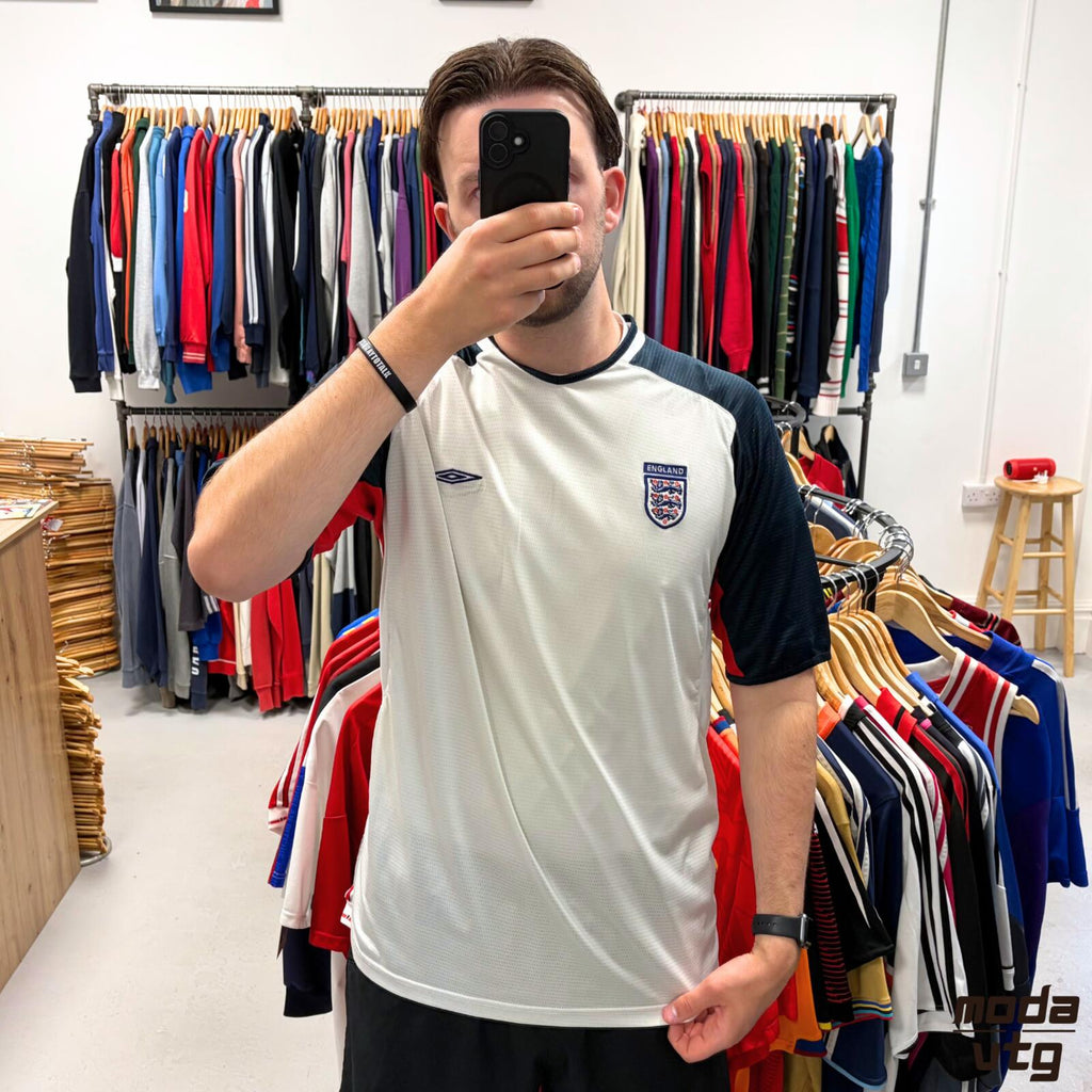 Vintage Y2K England Jersey White XL Retro Unisex Umbro
