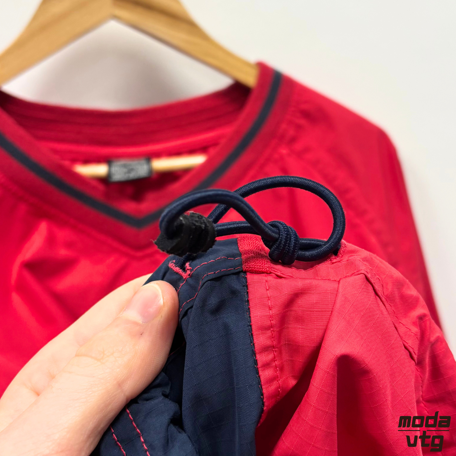 Vintage 1999/01 England Rugby Training Pullover Windbreaker Red Large Retro