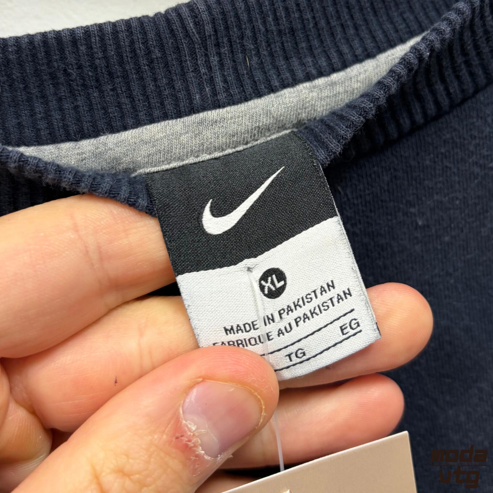 Vintage Y2K Nike Sweatshirt Navy Large Retro Unisex
