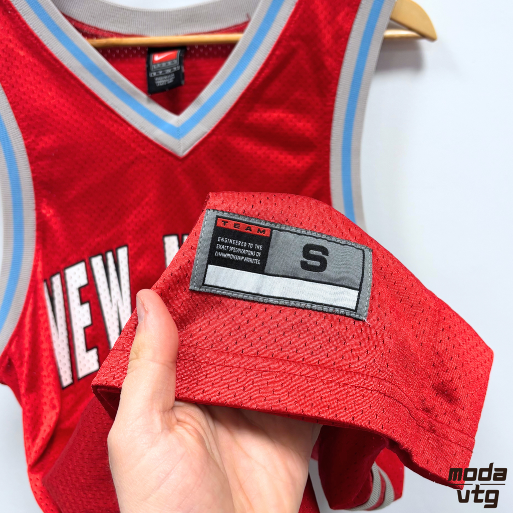 Vintage 90s New Mexico Nike Basketball Jersey Red Medium Made In USA