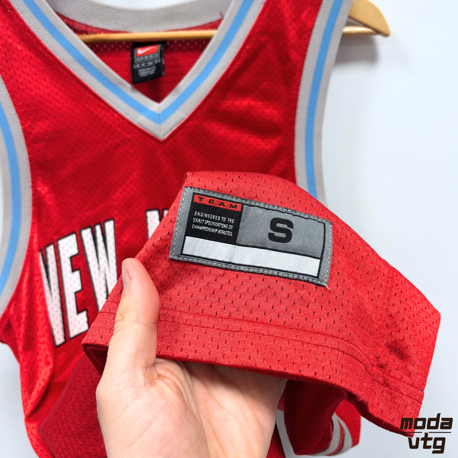 Vintage 90s New Mexico Nike Basketball Jersey Red Medium Made In USA