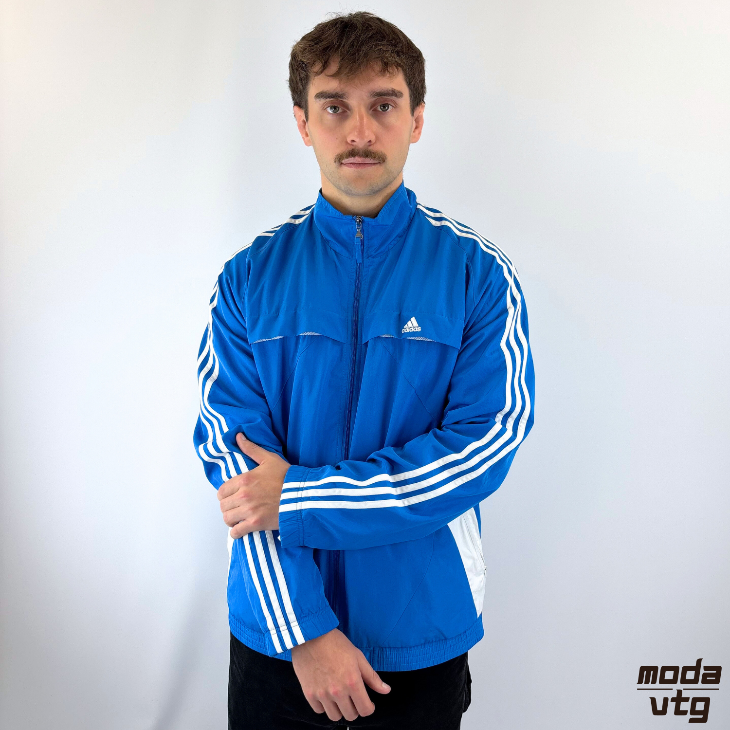 Vintage Y2K Adidas Track Jacket Blue XL