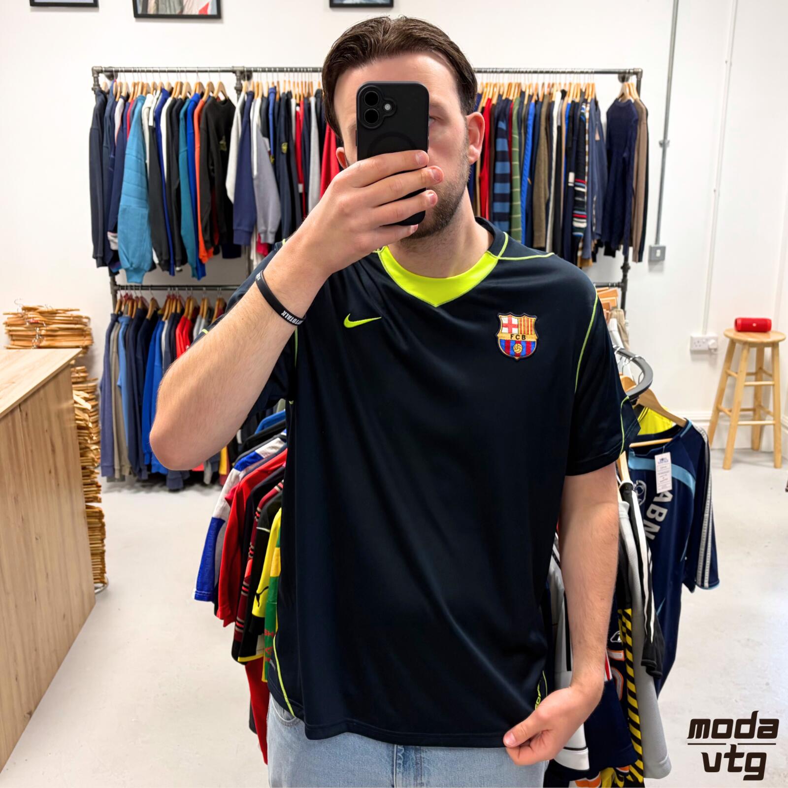 Vintage 2007/08 Barcelona Training Kit Navy XL BNWT Deadstock Retro T90