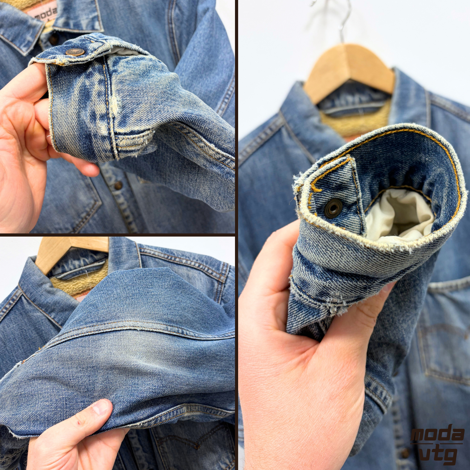Vintage Y2K Levi’s Chore Jacket Blue Medium Denim Retro Unisex