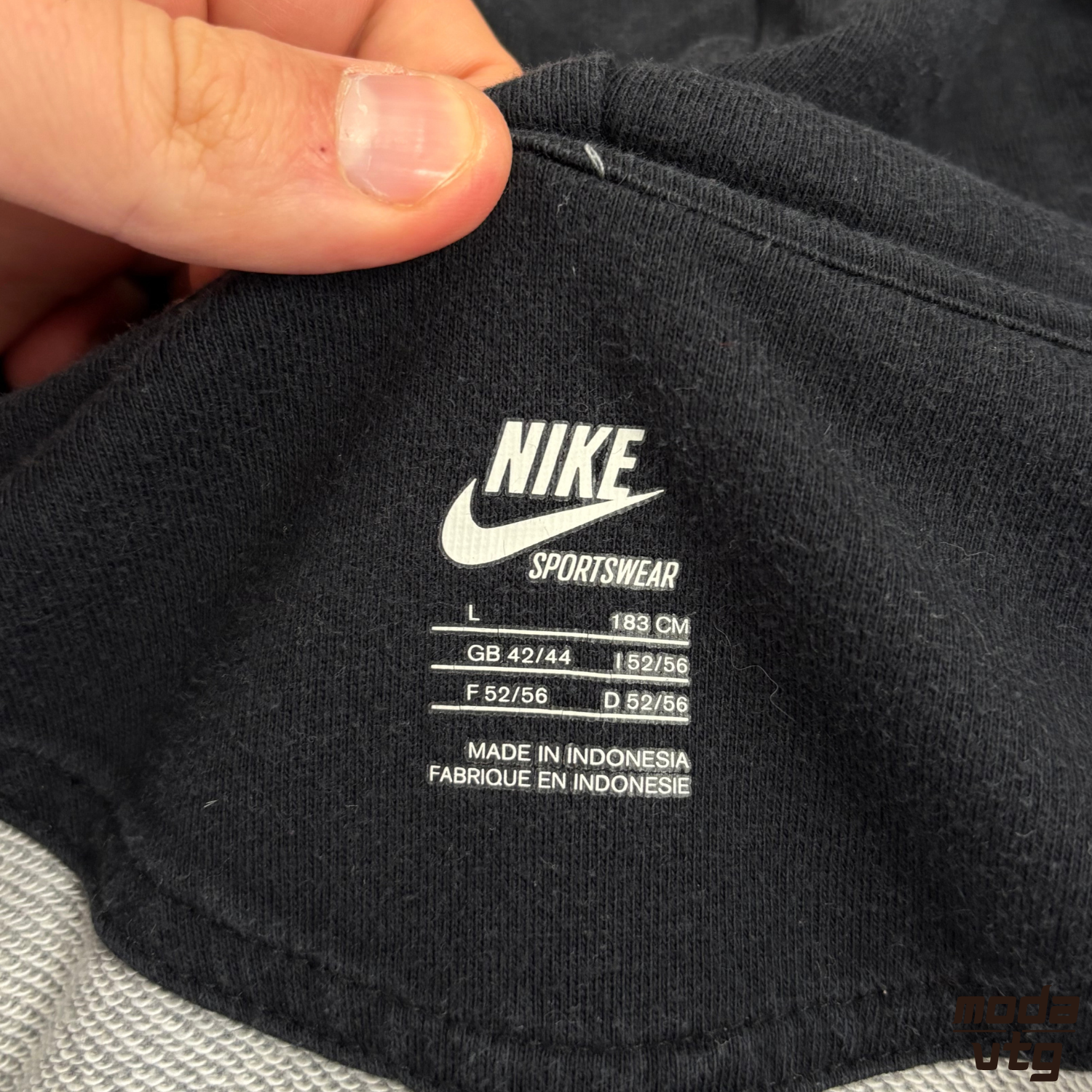 Vintage Y2K Nike Hoodie Grey Large Full Zip