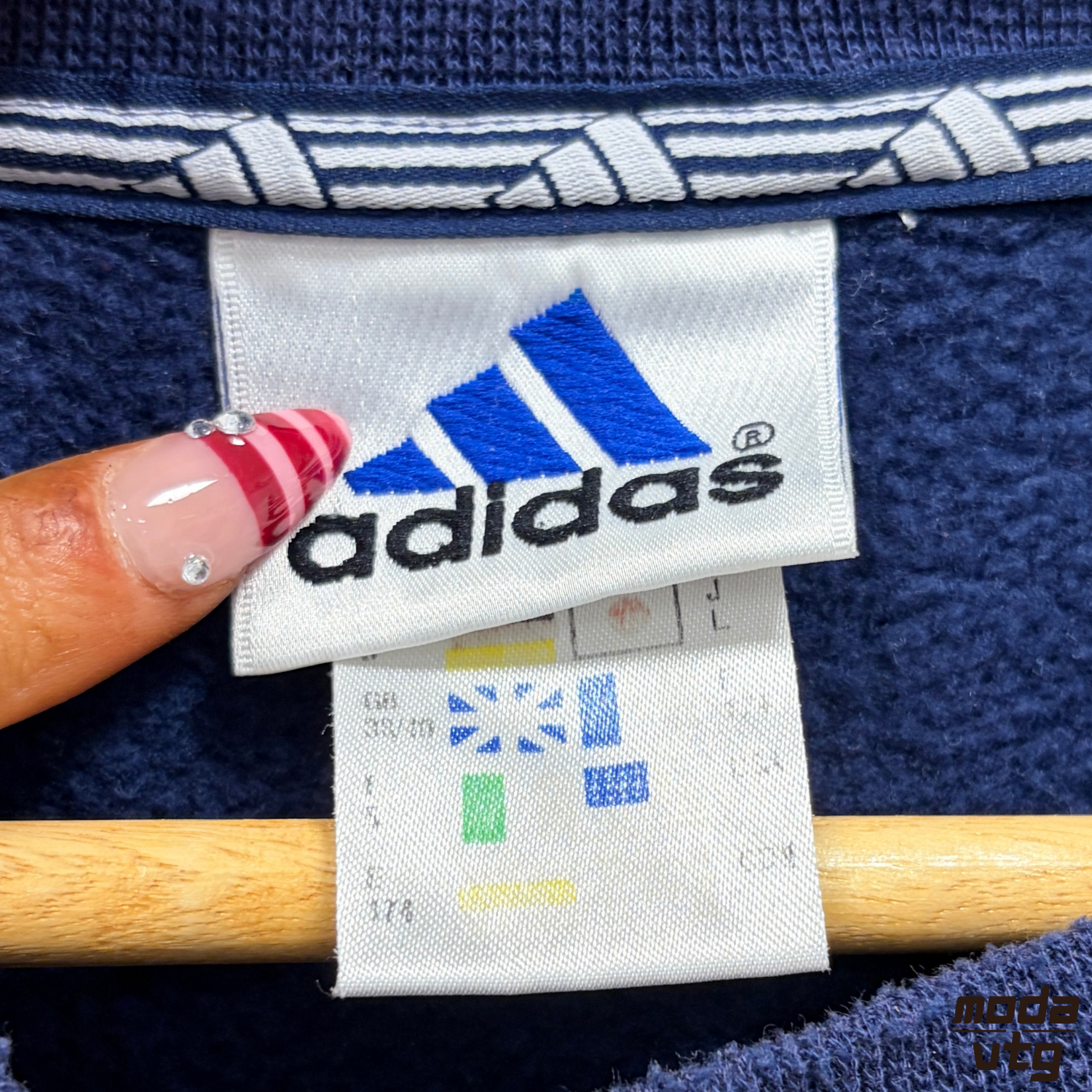 Vintage 90s Adidas Sweatshirt Navy Medium Retro Unisex Crewneck