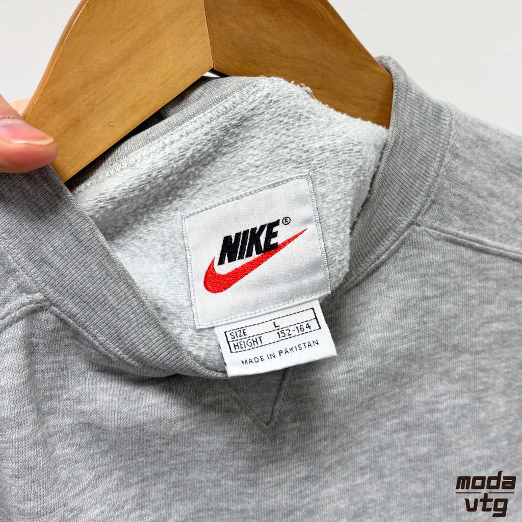 Vintage 90s Nike Sweatshirt Grey XS Crewneck