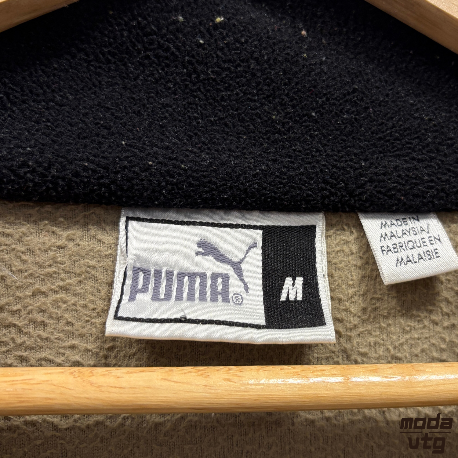 Vintage 90s Puma Fleece Brown Large Retro Unisex