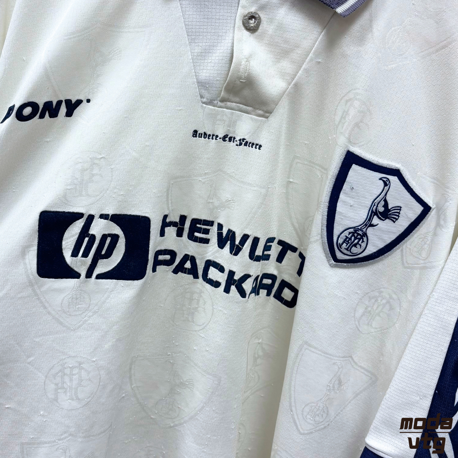 Vintage 1995/97 Tottenham Hotspurs Home Jersey White XL Pony Retro