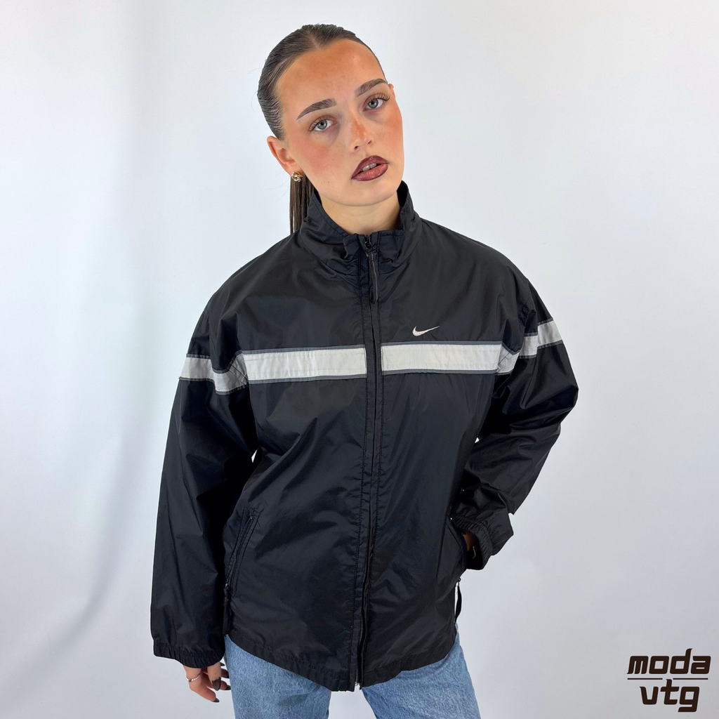 Vintage 90s Nike Track Jacket Black Small