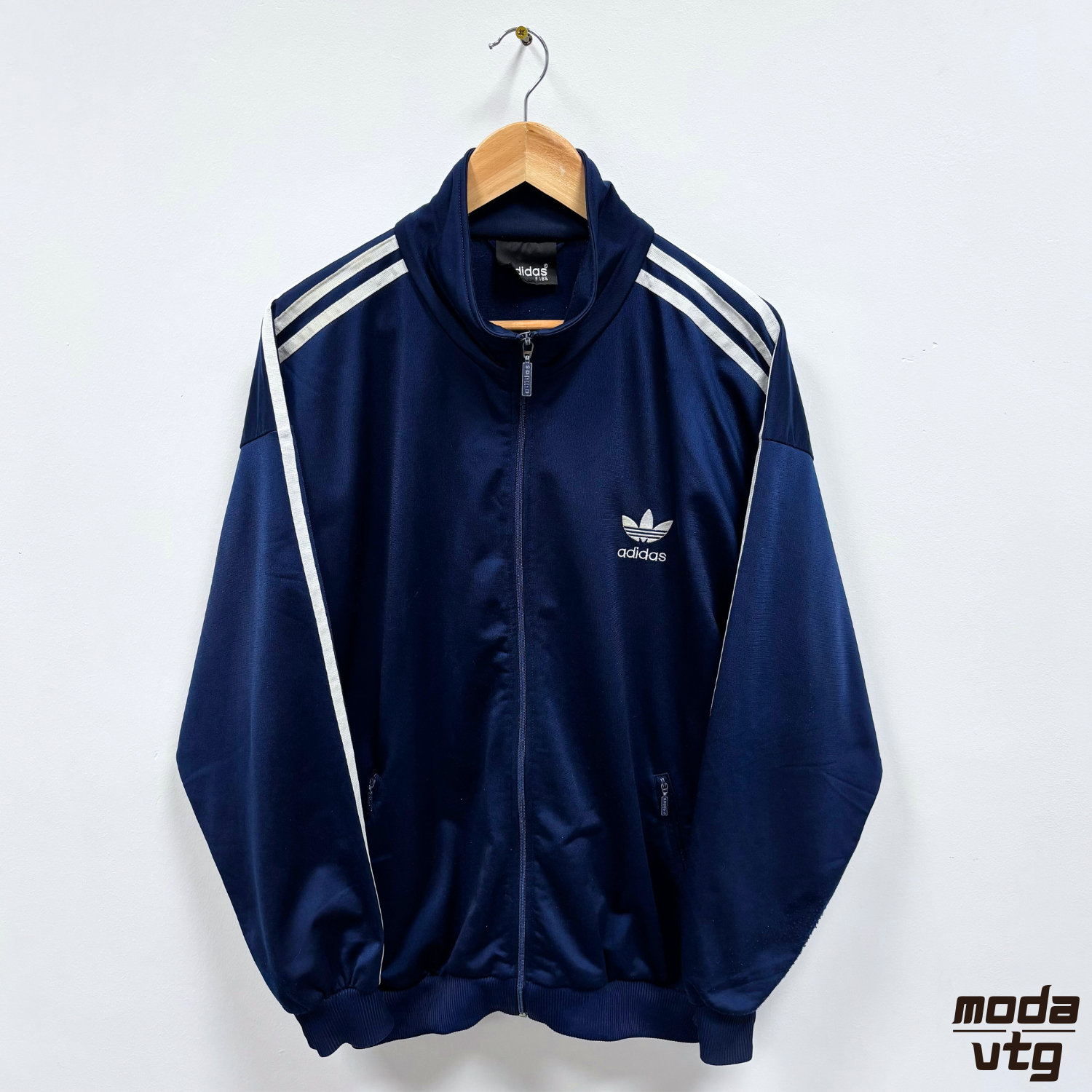 Vintage 90s Adidas Track Jacket Navy XL Retro Festival